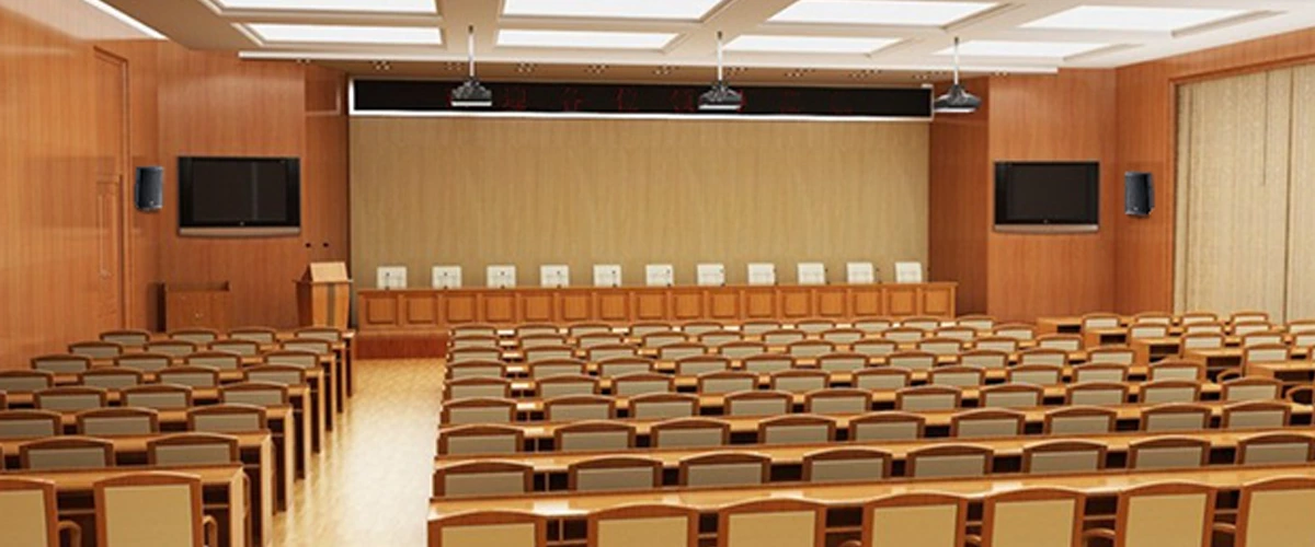 Комплексное озвучивание зала площадью до 500 кв. м акустическими и конференц-системами